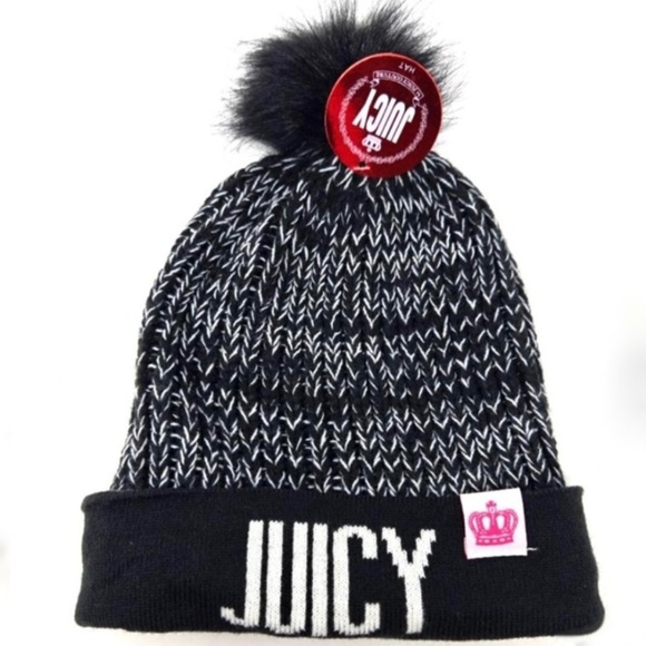 Juicy Couture Knit Beanie With Pom Pom - Picture 1 of 12